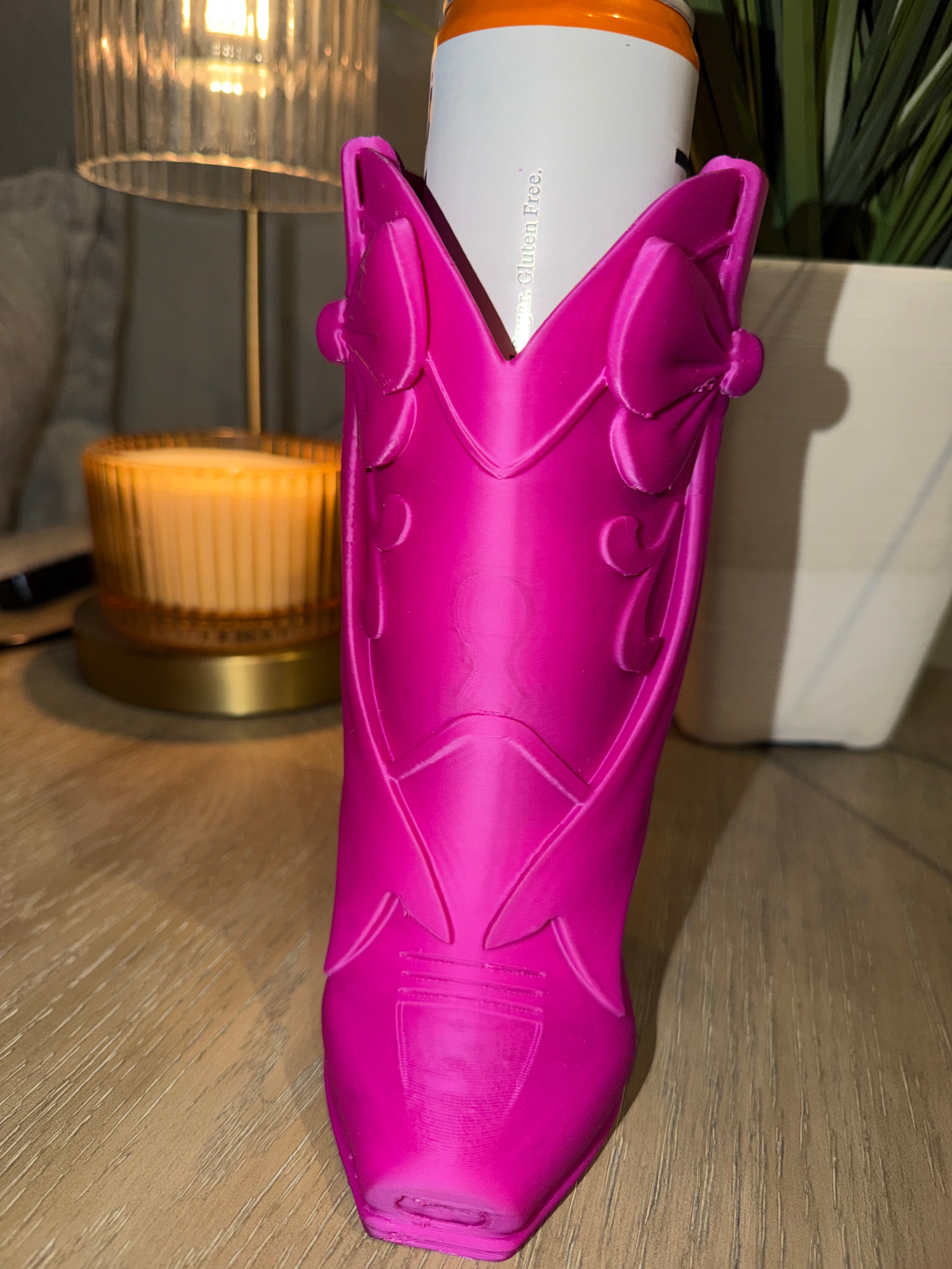 3D PRINTED COWGIRL BOOT COOZIE