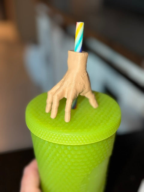 Thing (ADDAMS FAMILY) 3D Printed Straw Topper