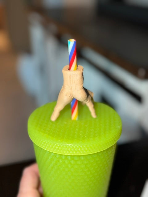 Thing (ADDAMS FAMILY) 3D Printed Straw Topper