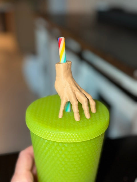 Thing (ADDAMS FAMILY) 3D Printed Straw Topper